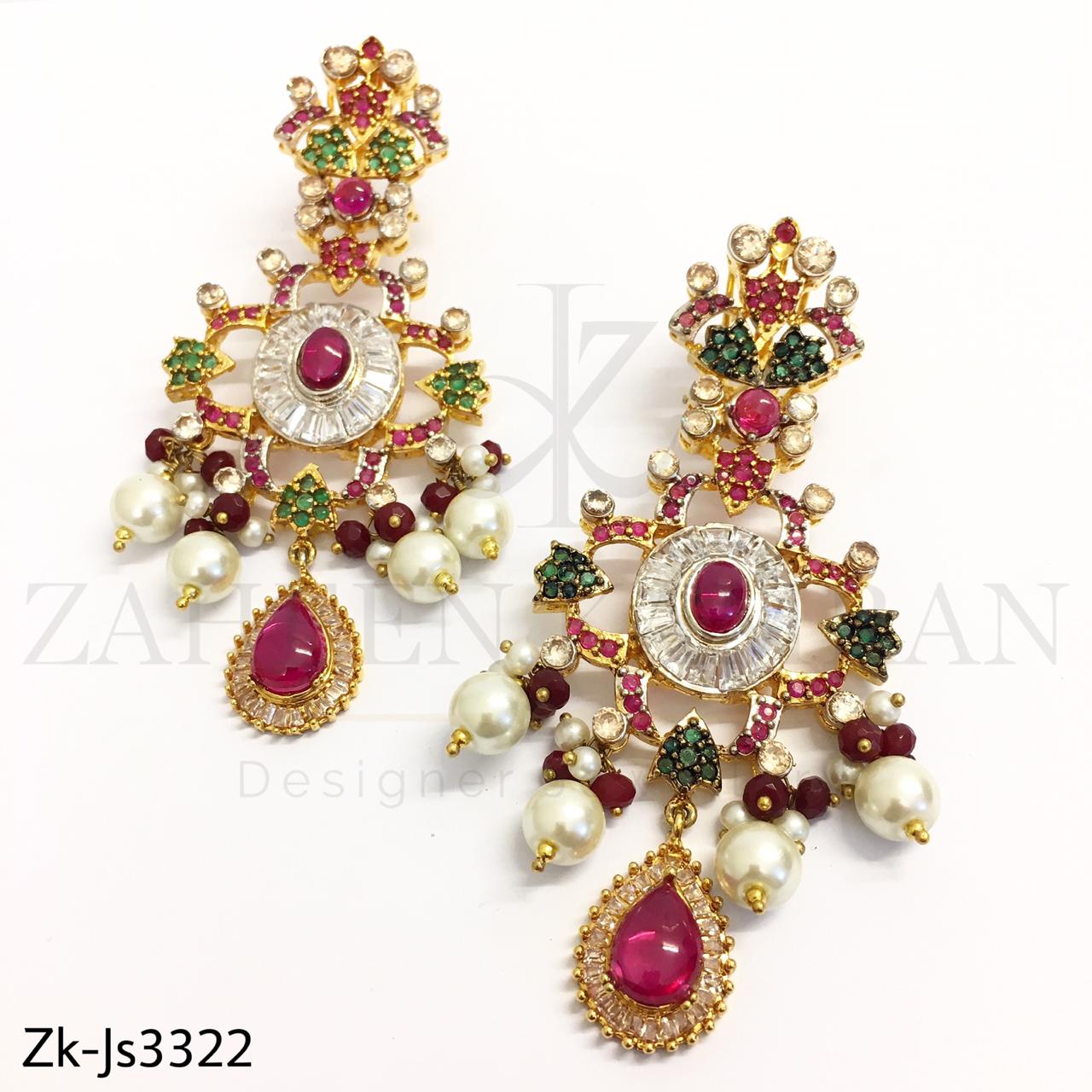 Emerald Ruby Choker Set