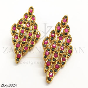 Ruby Agate Choker Set