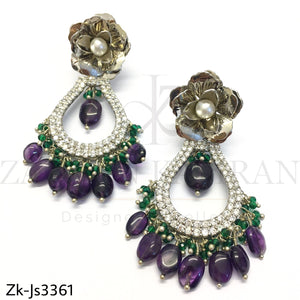 Amethyst Silver Set