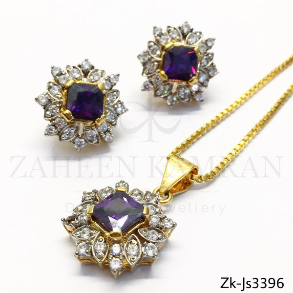 Amethyst Pendant Set