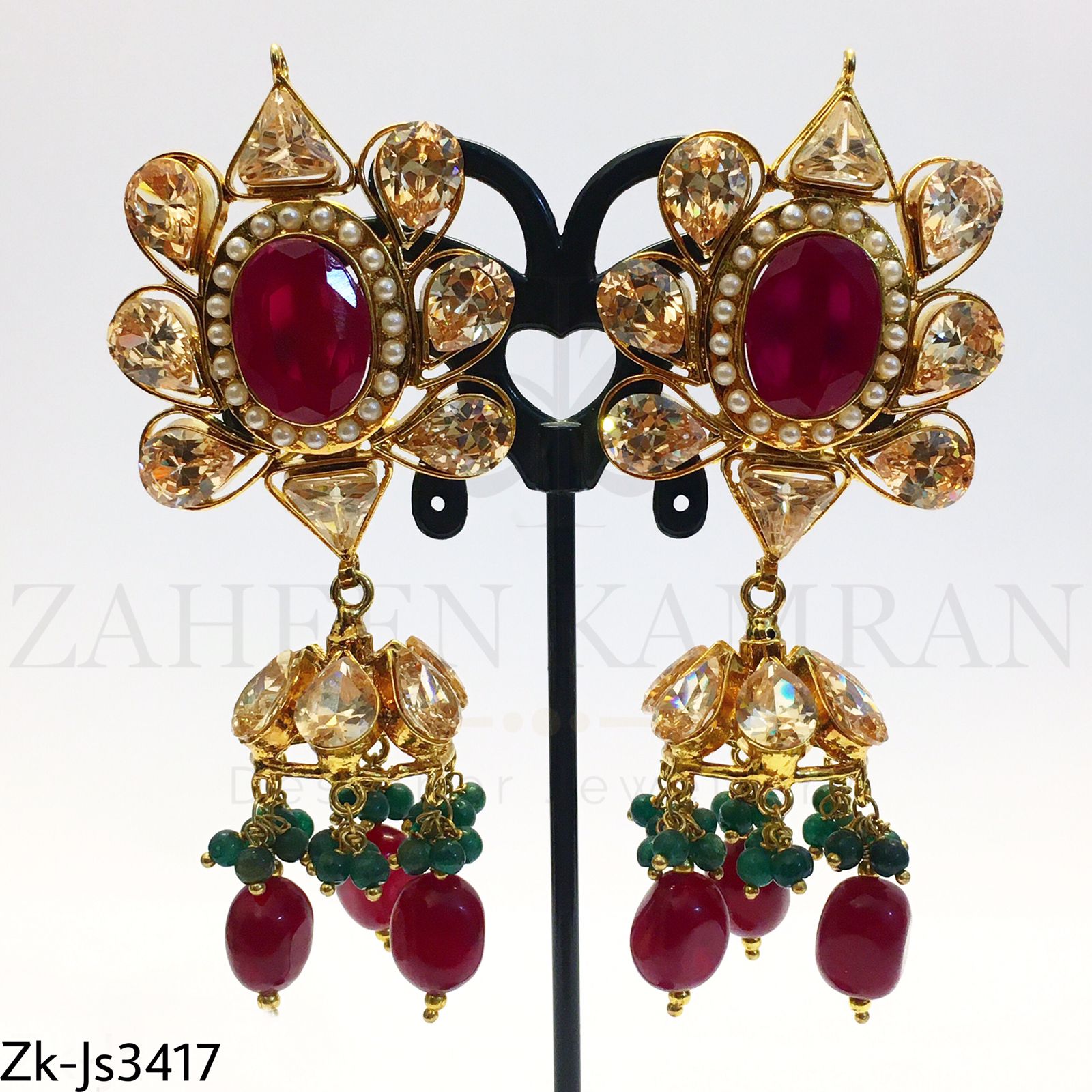 Champagne Ruby Choker Set