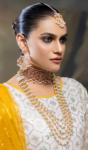 Zirconian Gold Choker set