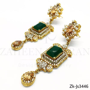 Emerald zirconian choker ser