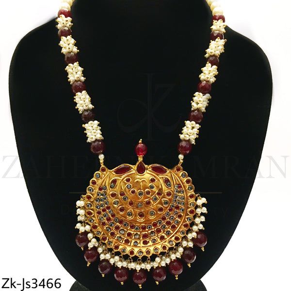 Solid Kundan Mala Set