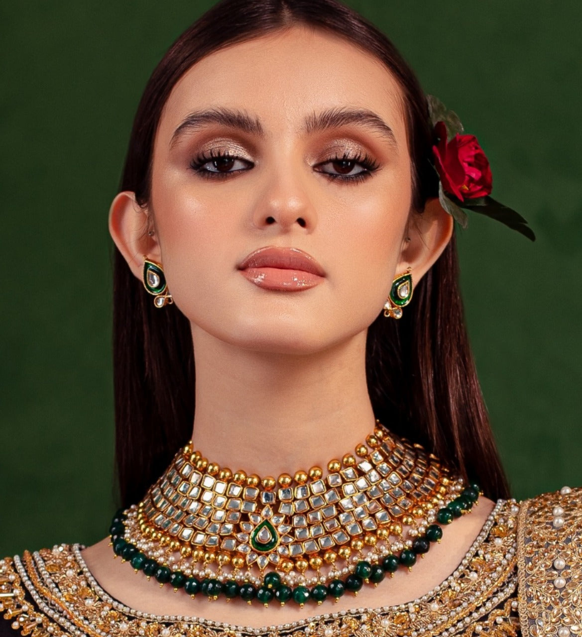 Kundan Seesh Royal Set