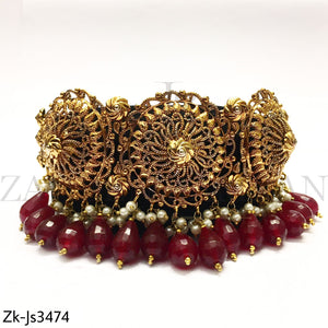 Ruby Gold Choker Set