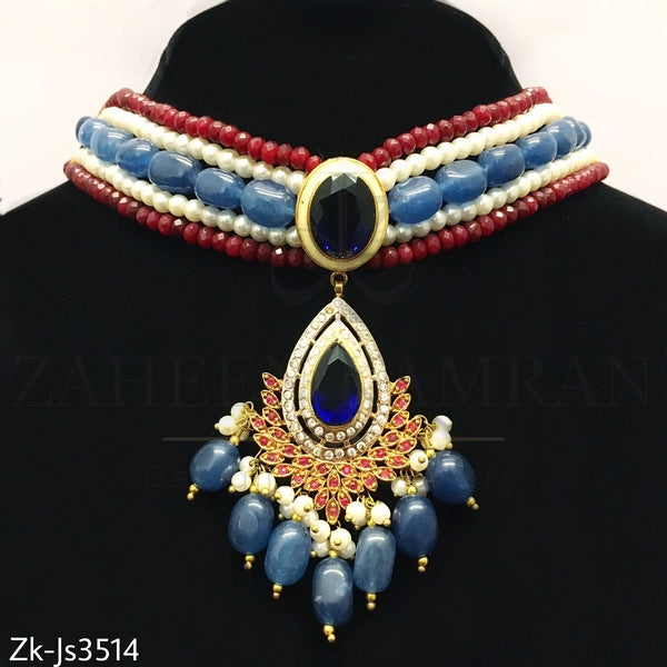 Sapphire Choker Ser