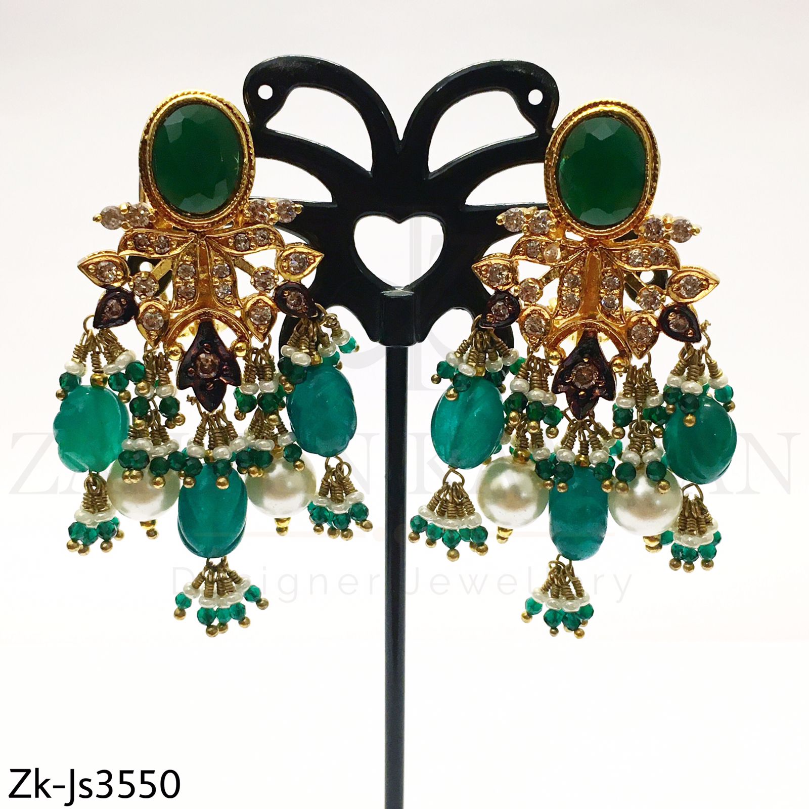 Champagne Emerald Mala