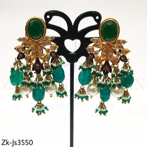 Champagne Emerald Mala