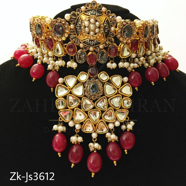 Kundan polki choker