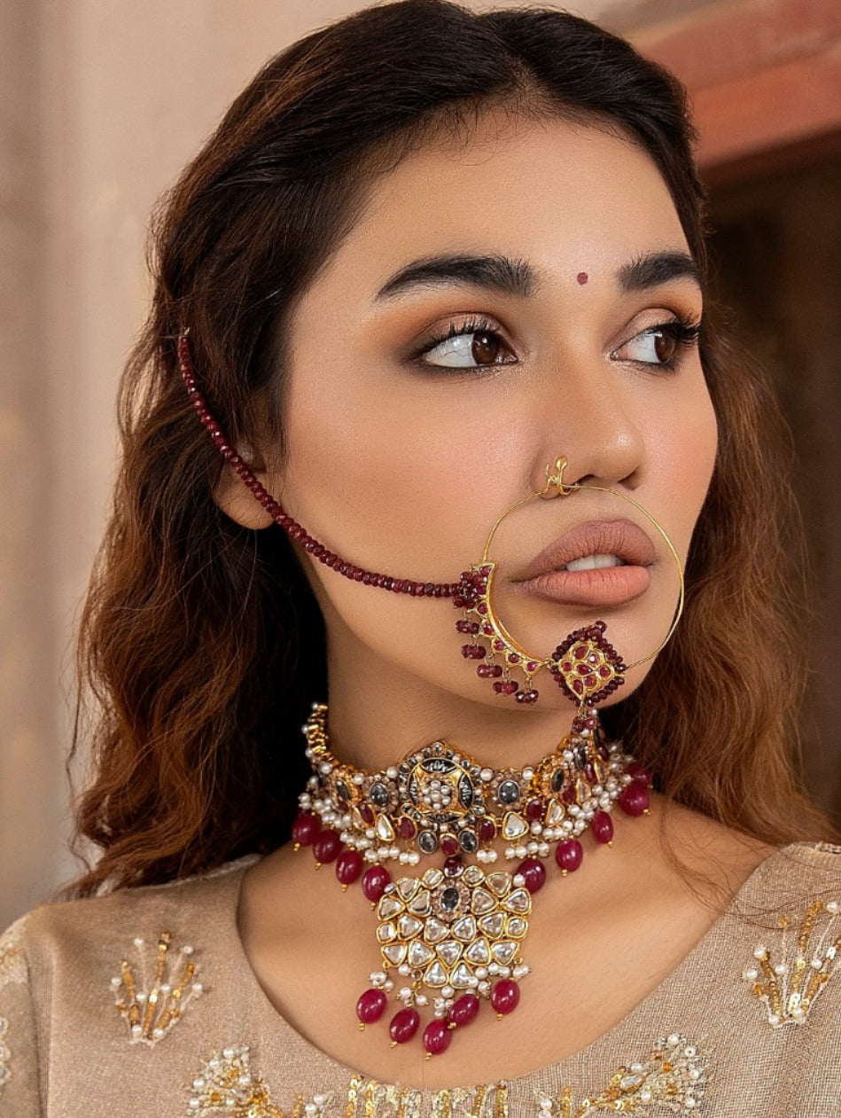Kundan polki choker
