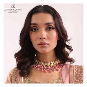 Sheesh polki bridal set