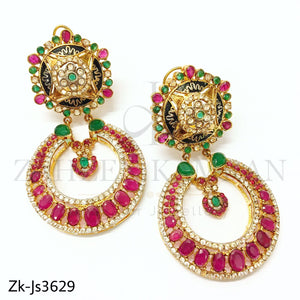 Emerald ruby moon set