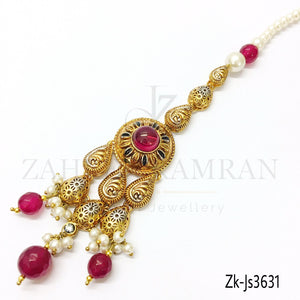 Antique ruby bridal set