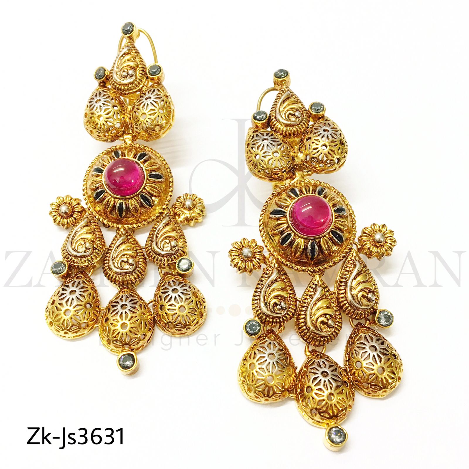 Antique ruby bridal set