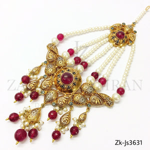Antique ruby bridal set