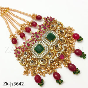 Emerald ruby bridal set