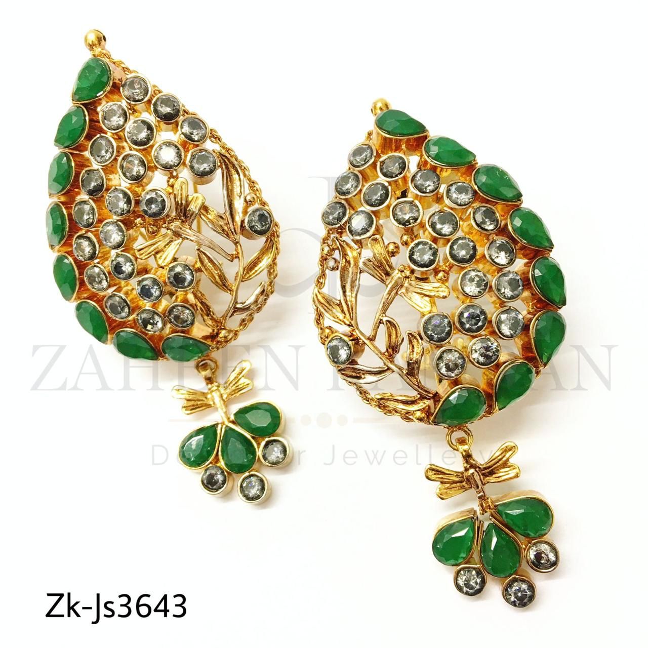 Emerald vintage mala set