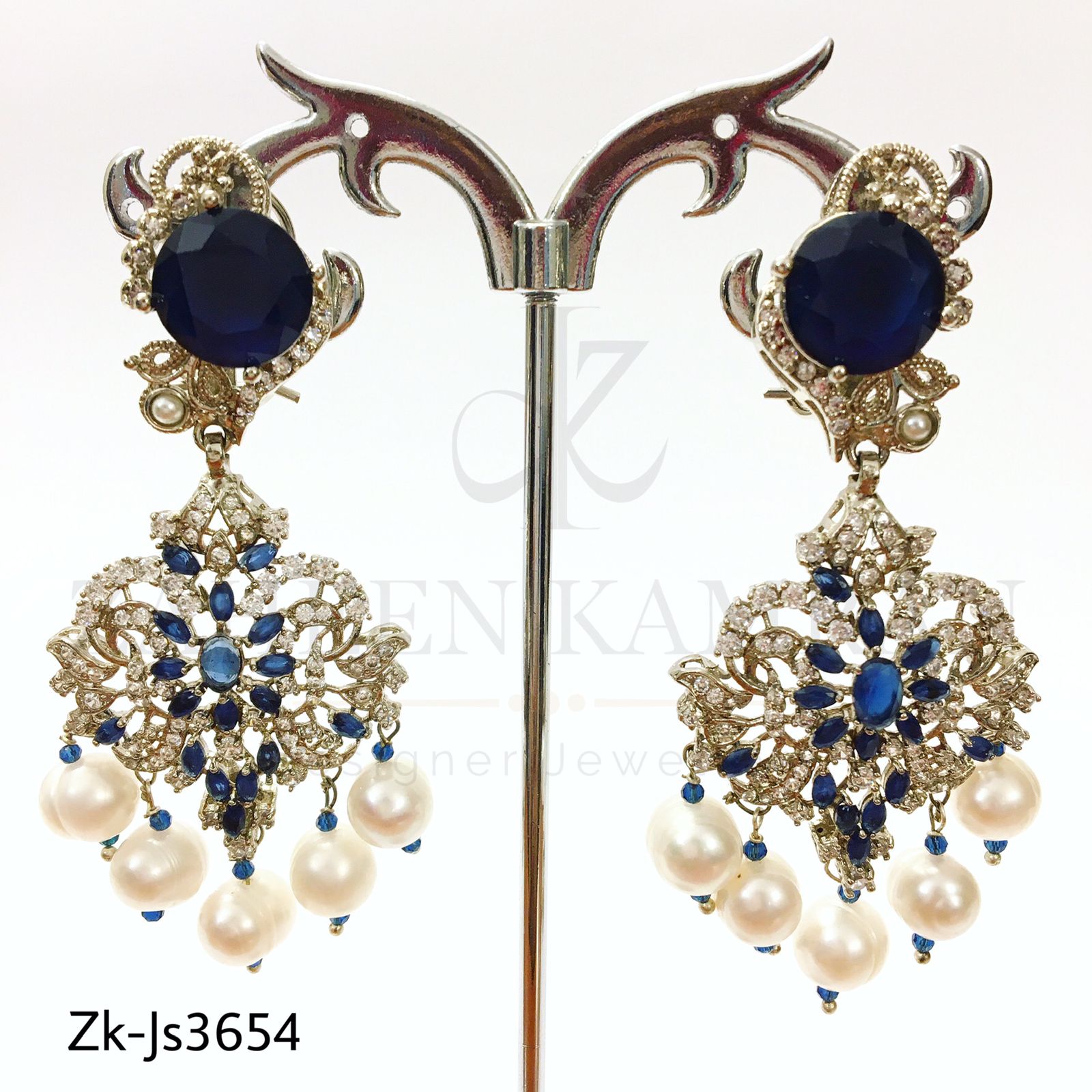 Sapphire zirconia classy set