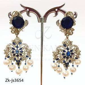 Sapphire zirconia classy set