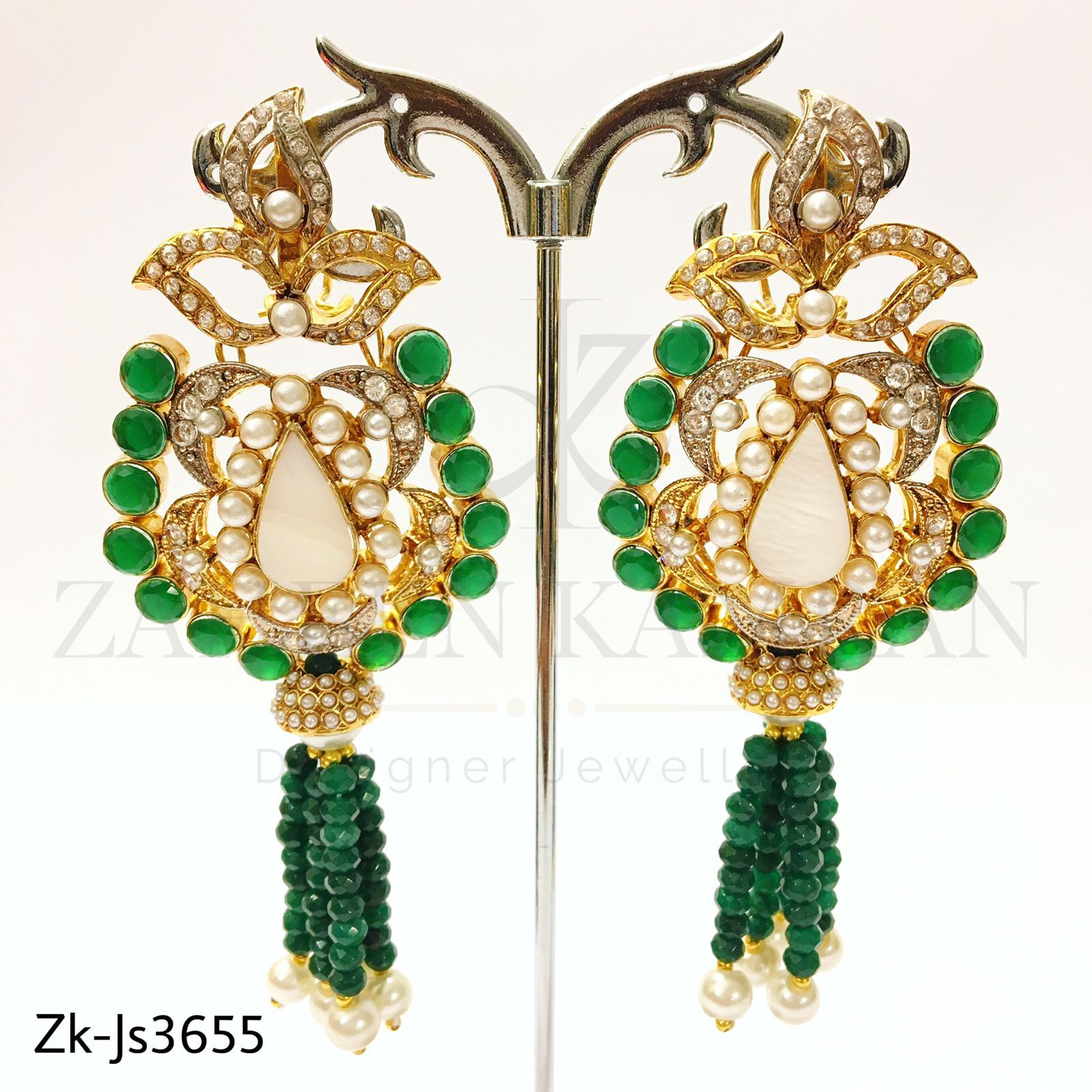Emerald festive mala set