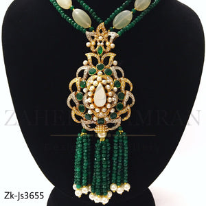 Emerald festive mala set