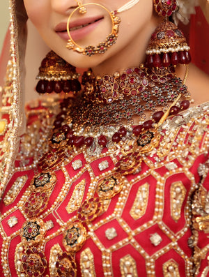 Luxury Ruby bridal kit set