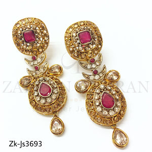 Adorn ruby polki set
