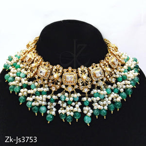 Emerald zirconia chunky set
