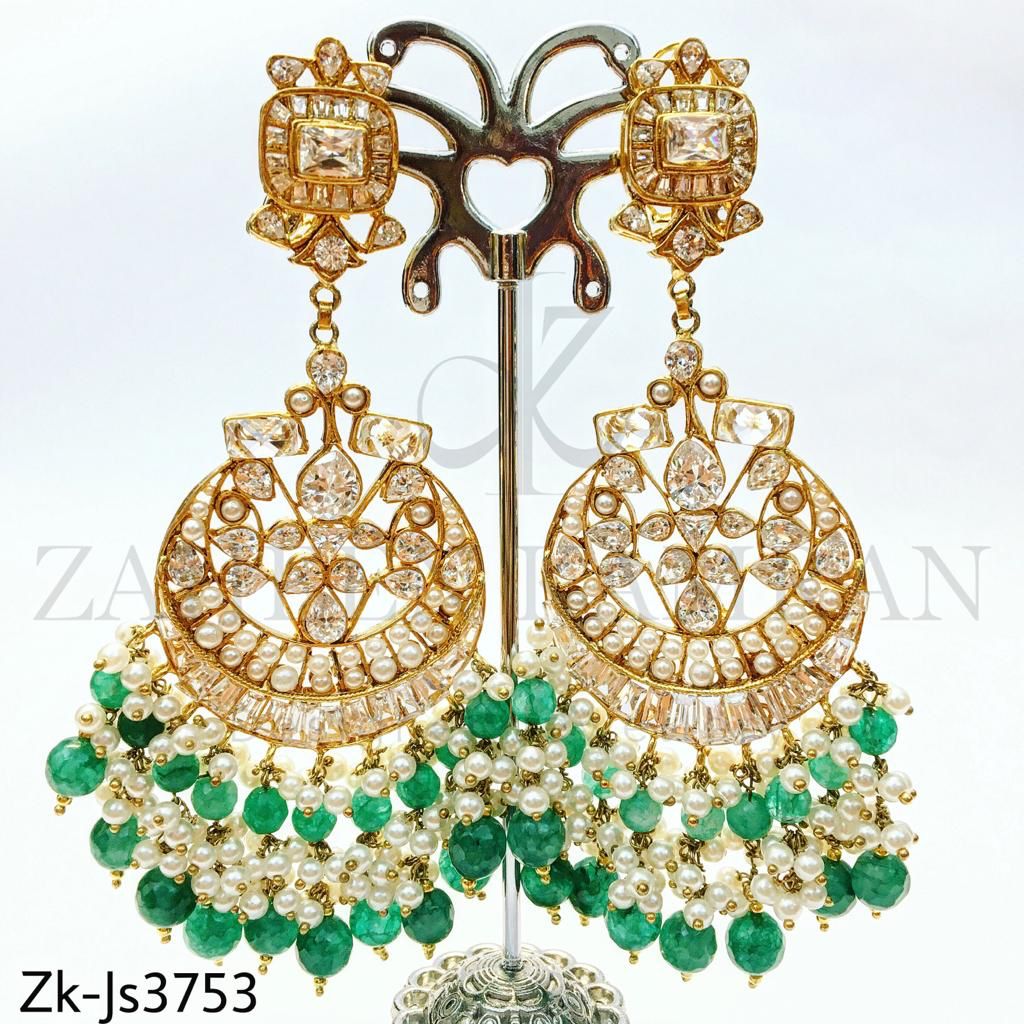 Emerald zirconia chunky set