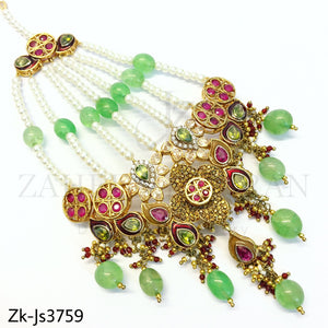 Peridot vintage bridal necklace