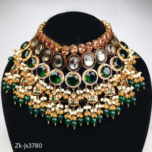 Sparking emerald bridal set