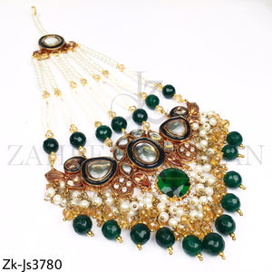 Sparking emerald bridal set