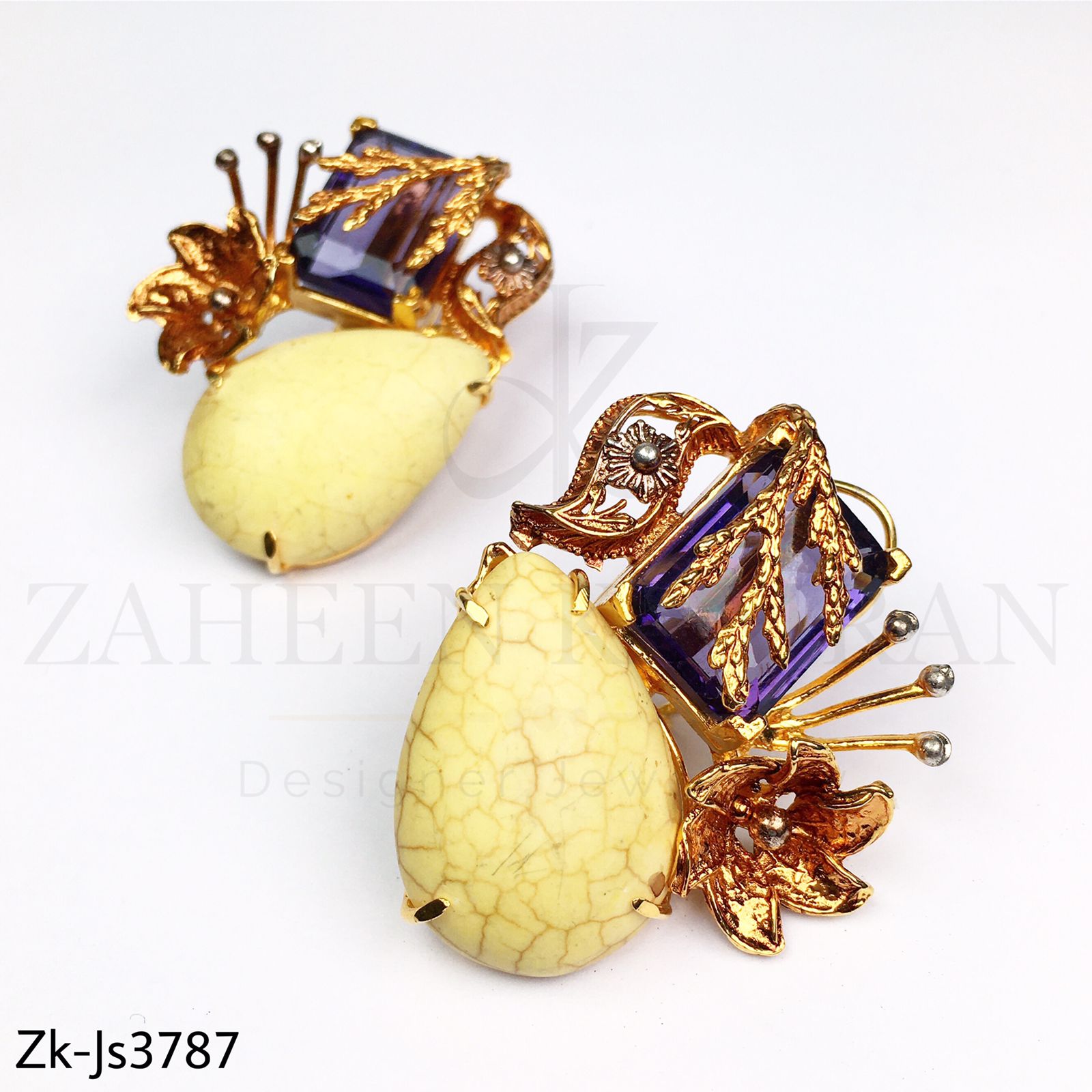 Unique floral Mala Pendant set