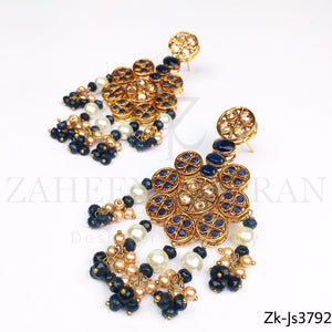 Sapphire polki set