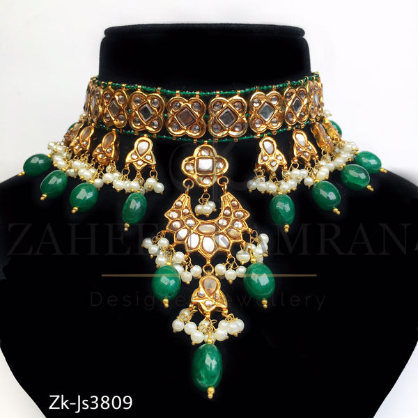 Kundan sleek set