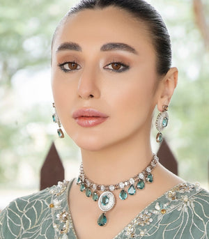 Dazzling silver set.