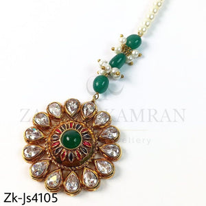 Radiant emerald set.