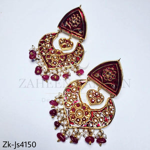 Meenakari polki set.