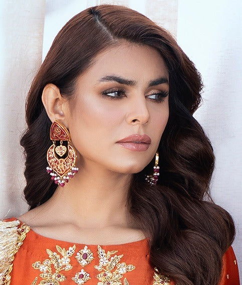 Meenakari polki set.