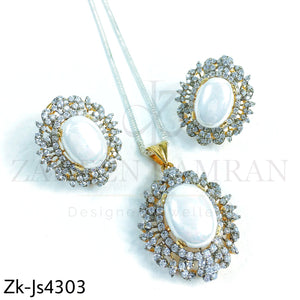 925 Pure silver Ovate set.