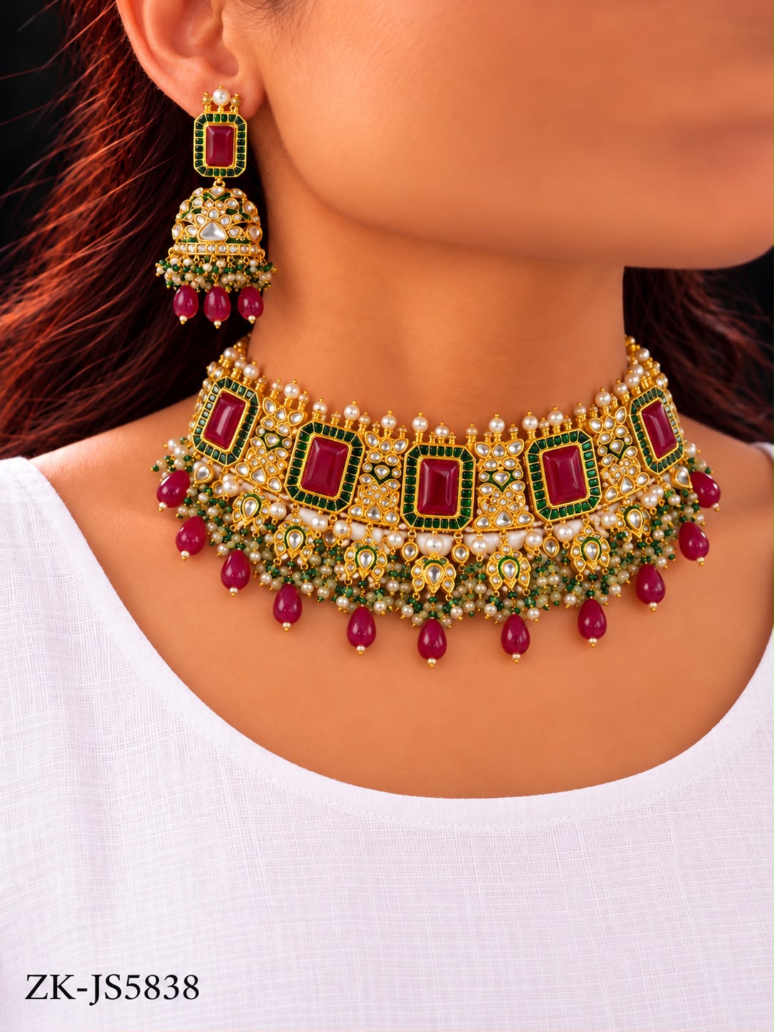 RUBY CHOKER SET