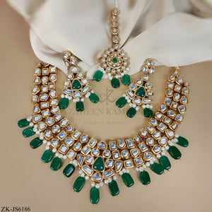 KUNDAN EMERALD SET
