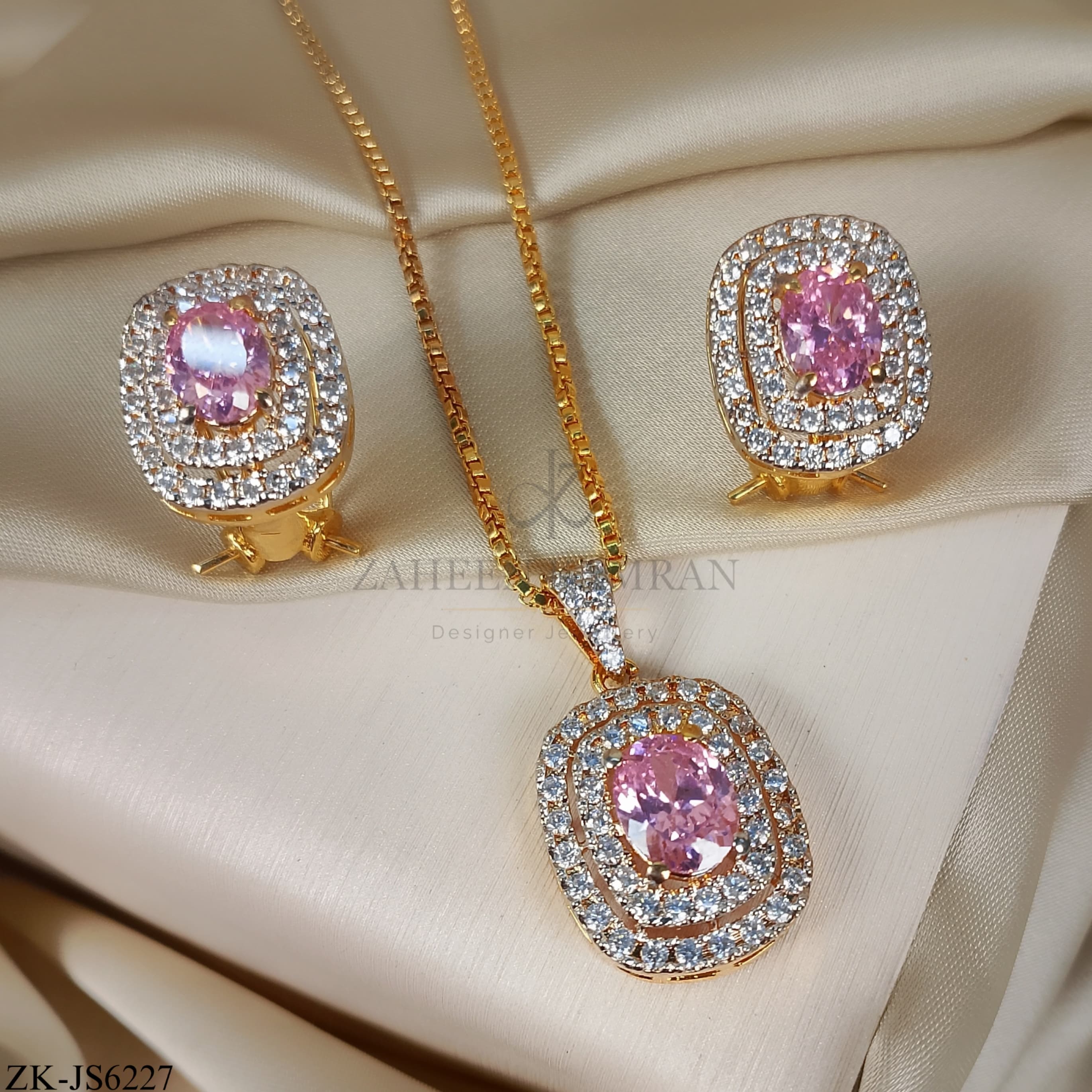 PINK STONES SET