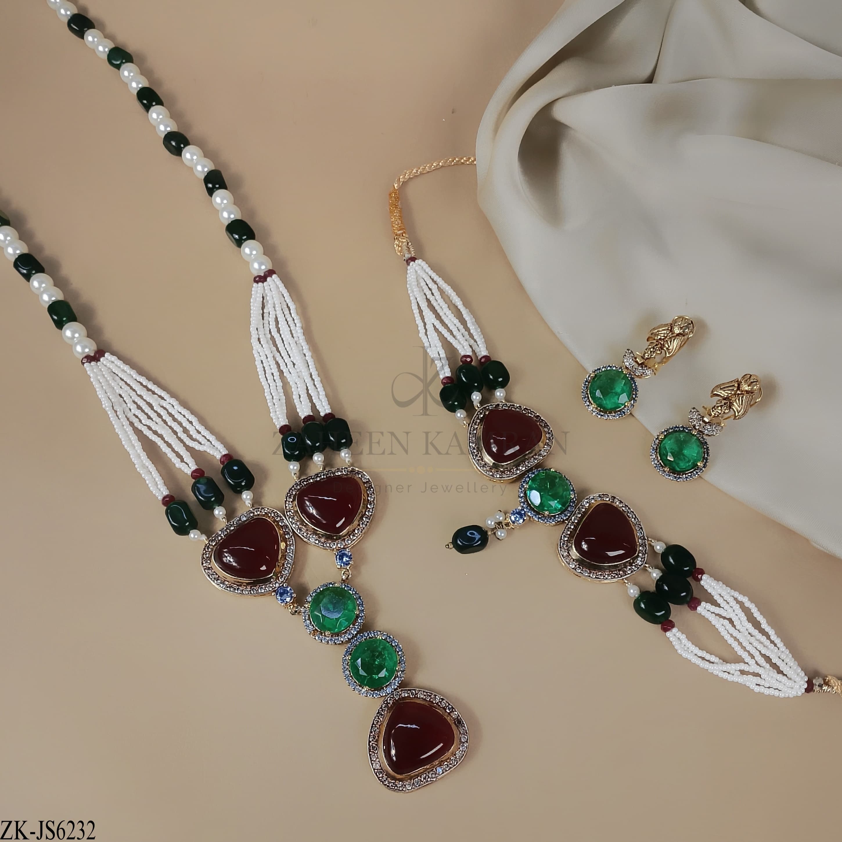 EMERALD GARNET SET