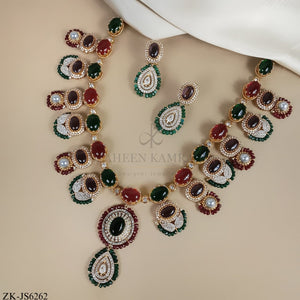 EMERALD GARNET SET