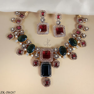 EMERALD GARNET SET