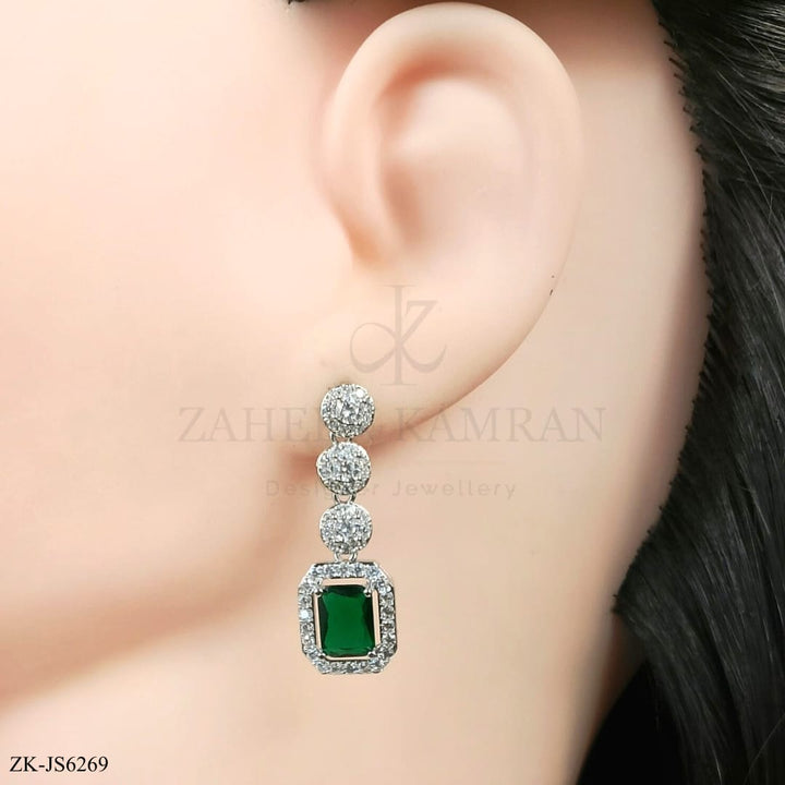 EMERALD SILVER SET