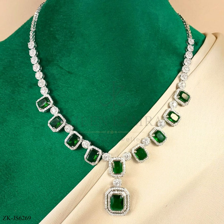 EMERALD SILVER SET