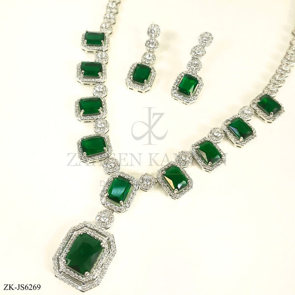 EMERALD SILVER SET